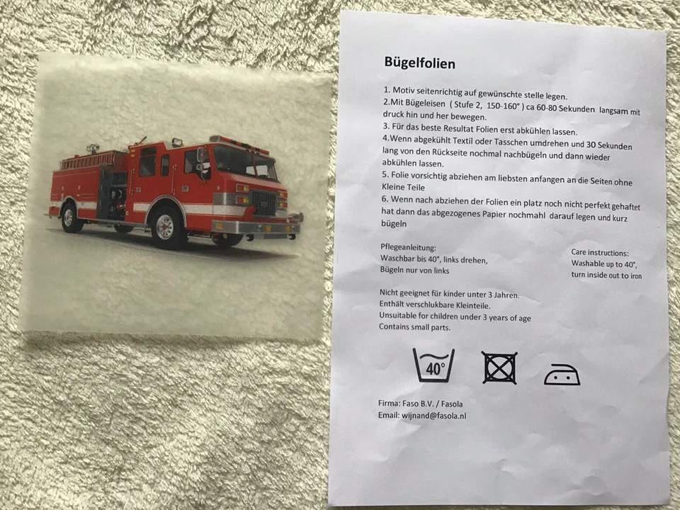 Bügeltransfer Aufbügler Bügelbild Traktor Für Textilien Taschen, Transferfolie🚜 - Bild 1 von 1