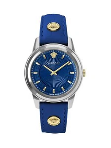 Versace reloj de pulsera para mujeres Greca 38 mm remaches en pulsera pulsera cuero VEPX00921 - Imagen 1 de 3
