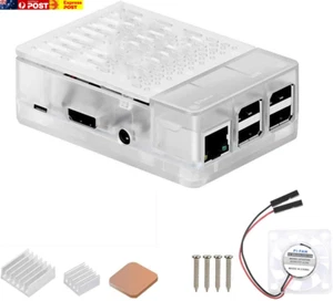 Case for Raspberry Pi 3 Model B+ (B Plus), with Cooling Fan and 3PCS Heatsinks f - Picture 1 of 7