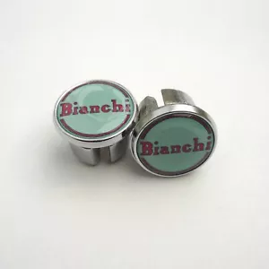 Vintage Style 'Bianchi' 1950er, 60er, Chrom Rennbar Stecker, Kappen, Repro - Bild 1 von 3