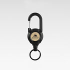 Anti-theft Metal Easy-to-pull Buckle Rope Elastic Keychain Retractable Key Ri DS