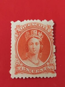 Nova Scotia Sc#12a Scarlet ,Ten cts Mint.OG (0901_6) - Picture 1 of 2