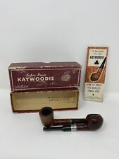 KAYWOODIE Super Flame Grain, & LHS Imported Briar Tobacco Pipes w/Booklet VTG