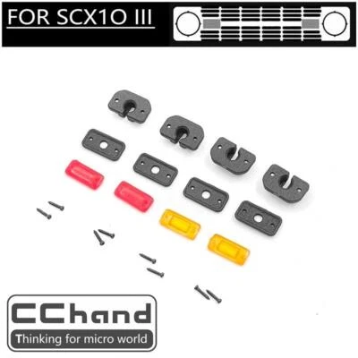 Plastic Side Lights Lamp Accessories for 1/10 RC Crawler SCX10 III Car Model - Image 1 of 3