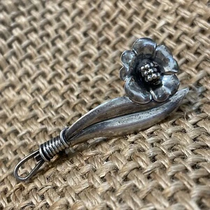 Spilla/spilla vintage in argento sterling di Jewelart con piume 2,75 pollici firmata - Foto 1 di 5