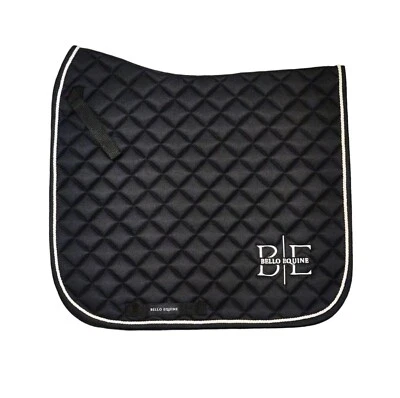 Bello-Equine Horse Saddle Pad - Dressage (Fine Denier, Black, Large/Full) - Image 1 of 4