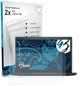Bruni 2x Schermfolie voor Dell Latitude 7480 Screen Protector Displaybeveiliging - Afbeelding 1 van 4