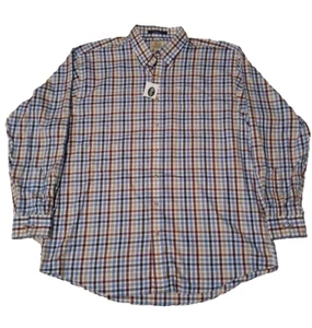 NWT Reeds Southern Merchant Mens Long Sleeve Plaid Shirt XL Tall Cotton - Picture 1 of 7