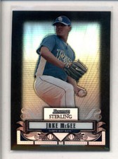 JAKE MCGEE 2008 BOWMAN STERLING #BSP-JM BLACK REFRACTOR #05/25 AN3268