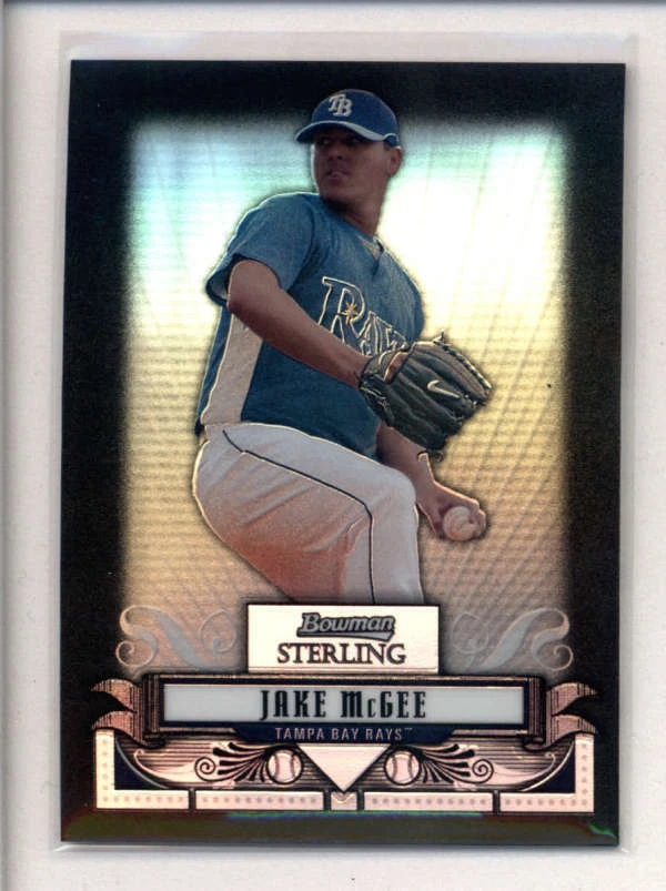 JAKE MCGEE 2008 BOWMAN ESTERLINA #BSP-JM refractor negro #05/25 An3268 Foto 1 de 1