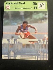 1977-79 Sportscaster Renaldo Nehemiah sportscaster card - Picture 1 of 2