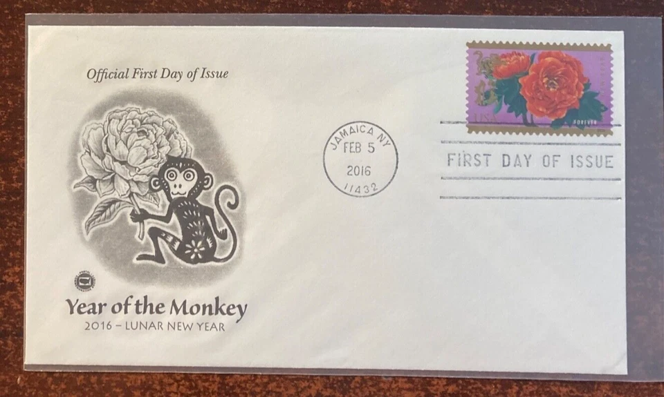 #5057 Año del Mono PCS Cachet FDC Foto 1 de 1