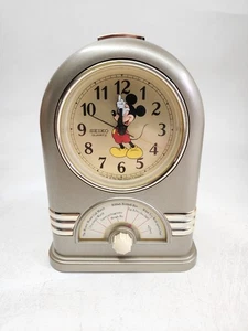 Disney Mickey Mouse Musical Alarm Clock Jukebox Seiko Quartz Vtg Partially Works - Picture 1 of 15