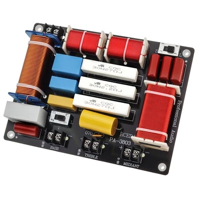 800W 3 Way 4 - 8Ω 3 Speaker Unit HiFi Home Speakers Audio Frequency Divider - Image 1 of 4