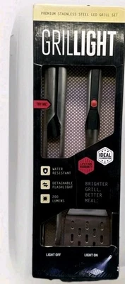Grillight Stainless Steel Black/Silver Grill Tool Set 2 pc - Image 1 of 3