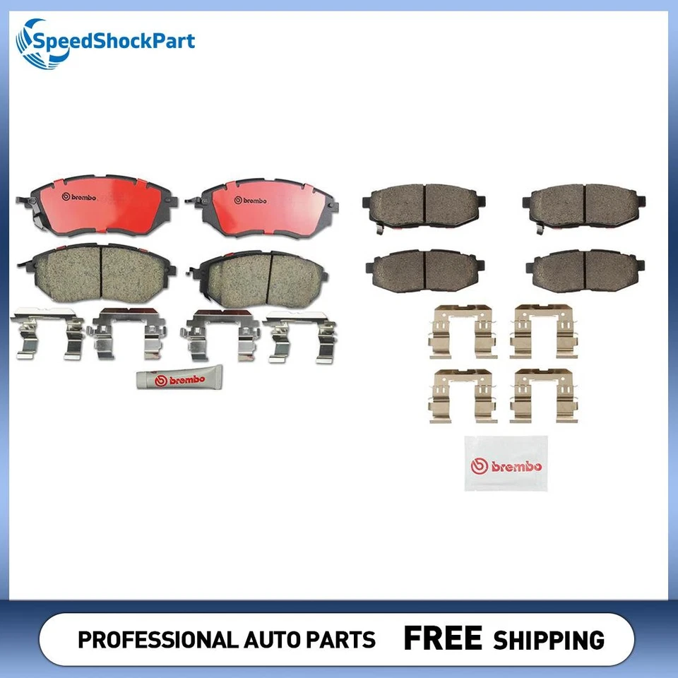 Juego de pastillas de freno de disco delanteras y traseras Brembo para Subaru B9 Tribeca 2006-2007 Foto 1 de 4