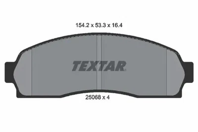 Plaquettes de frein 2506801 TEXTAR pour FORD USA EXPLORER - Photo 1/4