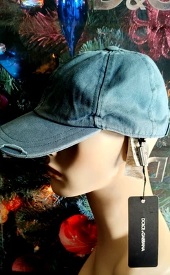 Nueva Gorra de Béisbol Unisex Dolce & Gabbana $245.00 Algodón Azul Marino Talla 57/M Foto 1 de 4
