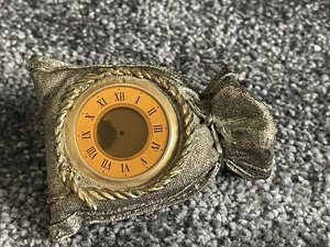 Lorenzi Argenti Mini Money Bag Clock Italy Paperweight Decor UNTESTED READ - Picture 1 of 7