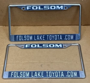 RARO PAR MARCO PLACA LICENCIA FOLSOM LAKE TOYOTA .Com - DE COLECCIÓN - Imagen 1 de 12