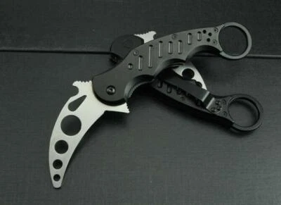 Aluminum Metal Blade Trainer Saber Karambit Knife Training Pratics Sports Tools - Image 1 of 4