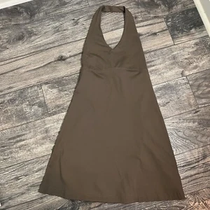 Patagonia Neckholder Kleid - hinten zum Binden - A-Linie - braun - klein - Bild 1 von 9