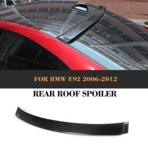 Carbon Fiber Rear Roof Spoiler Fit for BMW E92 M3 328i 335i Coupe 2 Door 2006-12 - Picture 1 of 10