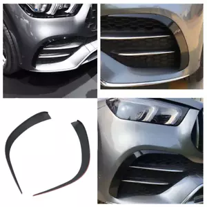 ALERÓN DELANTERO FLAPS SPOILER CANARD para Mercedes W167 GLE AMG Line negro brillante - Imagen 1 de 9