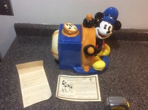 Steamboat Willie Mickey Mouse Disney Treasure Craft LE Cookie Jar w/ COA - Picture 1 of 11