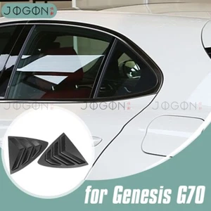 Matte Carbon Exterior Quarter Window Louver Trim For Genesis G70 2019-2025 Sport - Bild 1 von 14