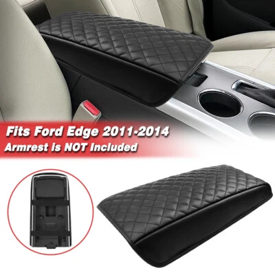 Fits 2011-2014 Ford Edge Center Console Lid Armrest Cover Protector Pad Black - Изображение 1 из 4