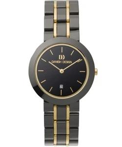 Danish Design IV65Q833 Black Dial Two Tone Ceramic Quartz Sapphire Women's Watch - Picture 1 of 1