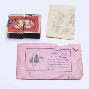MC6 c1920s-40s Sherms Magic Trick "S" Sawing a Matchbox w/ Env + Instructions! - Picture 1 of 3