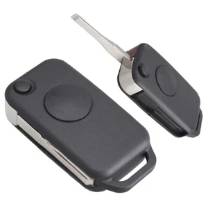 Key Remote Fob Shell Case Uncut Flip FIT for Benz W168 W124 W202 1984-2004 - Picture 1 of 9