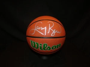 Larry Bird Signed Wilson Boston Celtics Logo NBA Basketball JSA COA - Picture 1 of 3