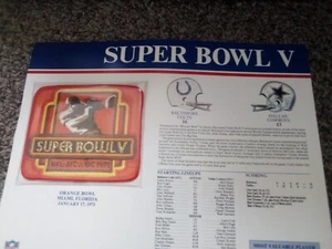 Super Bowl V Patch - Picture 1 of 2