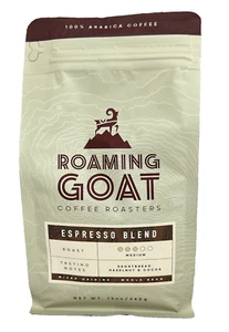 Roaming Goat Coffee Roasters Expresso Blend Medium Roast Whole Bean Coffee 12 oz - Picture 1 of 1