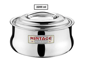 Mintage Stainless Steel Hot Case Casserole Symphony Super Belly 2200 ml - HCS-22 - Picture 1 of 3