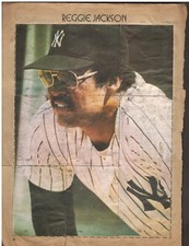 1977 TOPPS VENEZUELAN REGGIE JACKSON FULL PAGE #127/135 STICKER PUZZLE CARDS