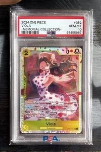 PSA 10 GEM MT One Piece - VIOLA Super Rare - EB01/052 - 2024 Memorial Collection - Picture 1 of 2
