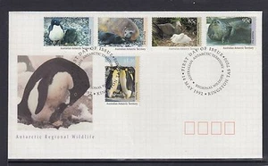 ANTÁRTICA AUSTRALIANA - 1992 REGIONAL VIDA SILVESTRE conjunto de 5 en FDC - Imagen 1 de 1