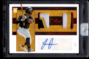 2023 PANINI THREE AND TWO TERMARR JOHNSON RC PATCH AUTO AUTOGRAPH 1/2 PIRATES - Picture 1 of 2