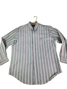Polo Ralph Lauren Yarmouth Shirt Men's 16 1/2×35 Striped Longsleeve Pony Y2K - Picture 1 of 6