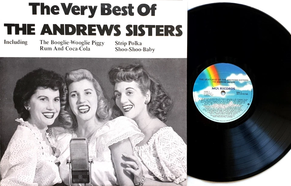 The Andrews Sisters – The Very Best Of Vinyl LP 1981 Australia MCA Records 1635- - Image 1 of 2