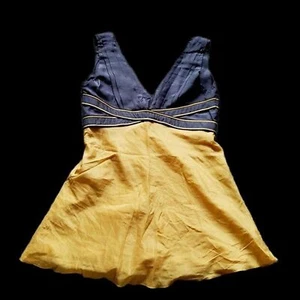 Tunica da sole estiva Glam senza maniche aderente in misto seta - Giallo, Grigio, Nero - Foto 1 di 14