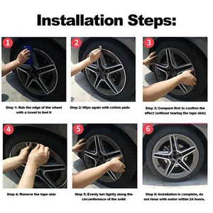 Silver 4pcs 21 Inch Wheel Rim Protectors Self Adhesive Aluminium Alloy Scratch - Picture 1 of 12