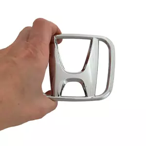 Honda Grill Emblem Silver Chrome Logo Badge For Honda Civic 2004 2005 - Foto 1 di 6