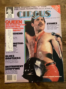 Circus Magazine September 30, 1980 Freddie Mercury KEITH RICHARDS POSTER - Imagen 1 de 6
