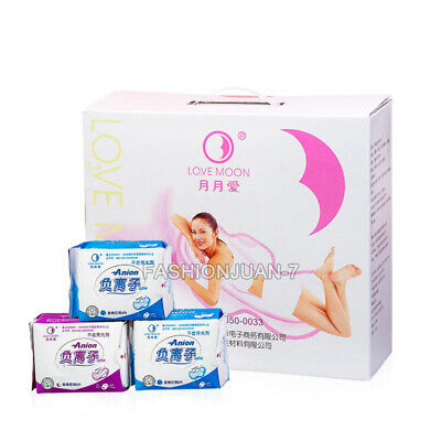 19Package Lovemoon Anion Sanitary Napkins No Fluorescent Agent Pad Day+Night Use • 141.02€