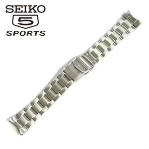SEIKO 5 Sports Genuine Stainless Steel Watch Band 22mm 3319JG for SKZ207KC - Picture 1 of 11